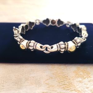 Vintage LAGOS Cavier - Sterling Silver and 18K bracelet.